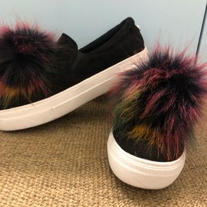 Steve Madden Pom Pom Slip-ons